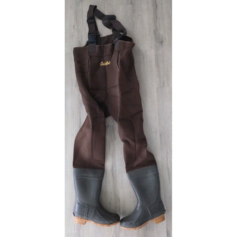 CABELA'S Neoprene Chest Waders Sz 8S Booted